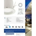 thumbnail image 4 of Electrix Essential 4" White Complete Fixture Fixed Flood 9.7w 741lm IC Rated DWL4FF9 10 Pack, 4 of 5