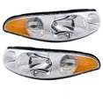 thumbnail image 2 of For 00-05 LeSabre Limited FWD Headlight Headlamp Head Light Lamp w/Bulb PAIR SET, 2 of 5