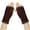 Coffee, variant on Thermal Winter Gloves for Men Women Fingerless Driving Leather Thin Touch Screen Knitted Waterproof Women Wrist Arm Warmer Solid Knitted Long Gloves Mitten Red One Size