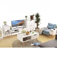 thumbnail image 2 of Modern Coffee Table Side End Table Console Buffet Sideboard Storage Cabinet Set, 2 of 10