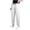 White, variant on Karymi Womens Pants Trendy Straight-Leg Solid Long Comfy High Waisted Pants Cotton Linen Fabric Skin-Friendly Breathable Straight Pants String Women Trousers with Pockets 2026
