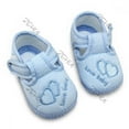 thumbnail image 1 of Lovely Newborn Infant Baby Girl Double Heart Shoes Sneaker Anti-slip Soft Sole Breathable Prewalker, 1 of 3