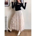 thumbnail image 5 of Michellecmm  Women's Elegant Tulle Long Skirt, Puffy Fluffy Layered Cake Skirts, 5 of 9