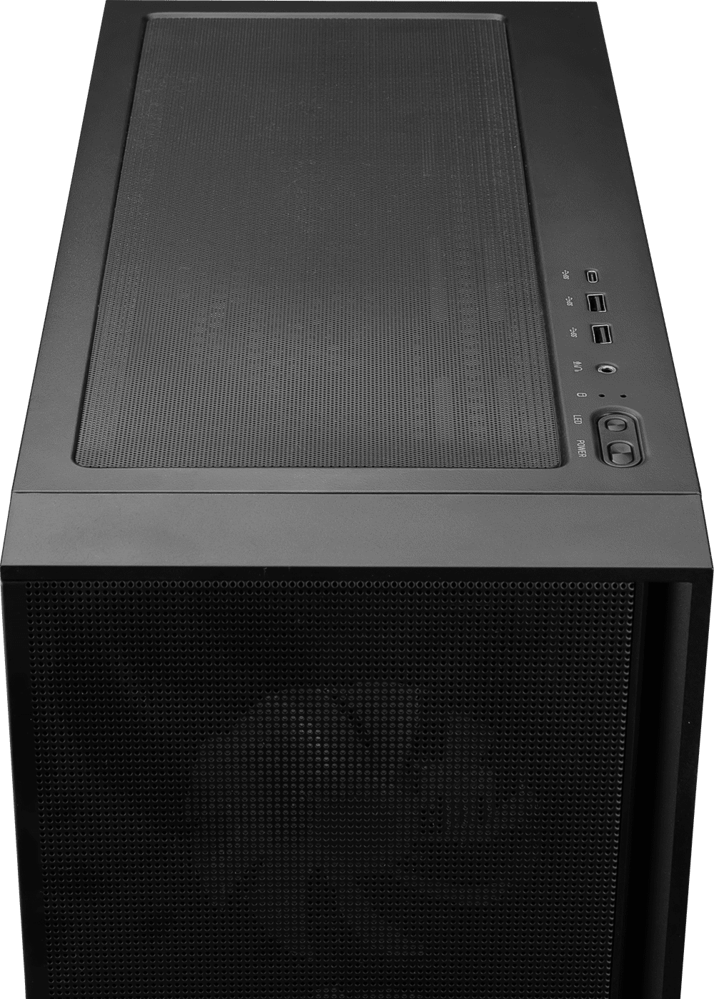 MSI MAG FORGE 321R AIRFLOW WMT ARGB Mid-Tower ATX PC Case - 4X Pre-installed Fans, High Airflow, Magnetic Dust Filter, Black