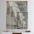 thumbnail image 2 of Silver and Beige Abstract Waterpainting - Contemporary Framed Canvas, 2 of 3