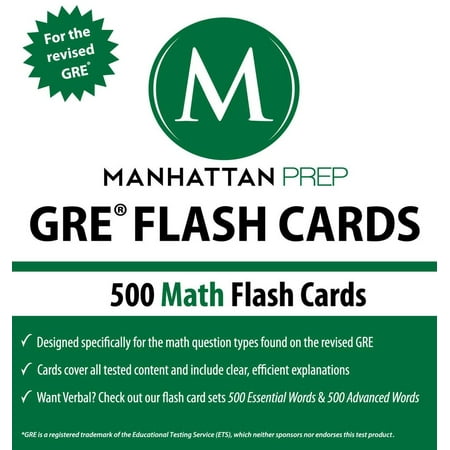 500 GRE Math Flash Cards - eBook