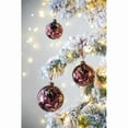 thumbnail image 5 of D3.9" Christmas Ball Ornaments, Glass Decorative Hanging Ball Christmas Tree Ornaments for Holiday Party Decorations, Set of 6, 5 of 9