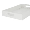 thumbnail image 4 of DecMode 18", 16", 14"W White Mango Wood Carved Starburst Tray, 3-Pieces, 4 of 7