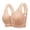 Beige, variant on Lace Push up Bras for Women Front Closure No Underwire Bralette Comfortable Senior Wireless Snap Closing Lingerie