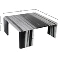 thumbnail image 7 of Meridian Furniture Livorno Panda Genuine Marble Coffee Table, 7 of 7