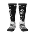 thumbnail image 2 of Lsque Skeleton Wave Artwork Printed Crew Socks Men's Women's LightWeight Thin Casual Calf Socks ,Knee High Socks,Cotton Socks, 2 of 9