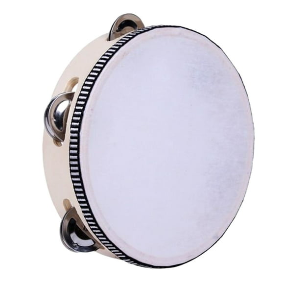 Pandereta de madera Soidarity redonda 10 pulgadas color natural