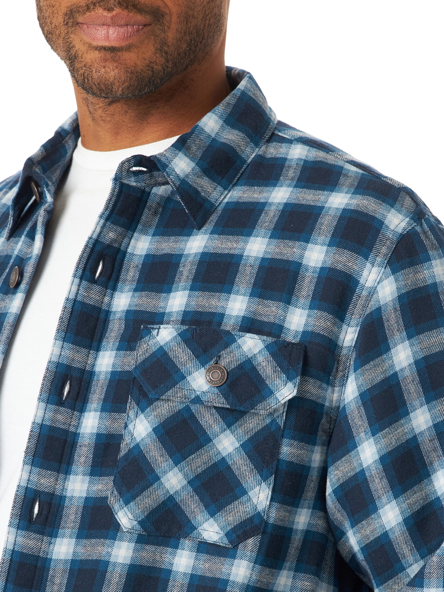 Wrangler Men's Heavyweight Sherpa-Lined Shirt Jacket