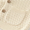 thumbnail image 3 of Krdevn Boys Knitted Sweater Cardigan Autumn Winter Coats for Toddlers Soft Warm Round Neck Outerwear Jacket,Kids Clothing,12-18 Months, 3 of 8