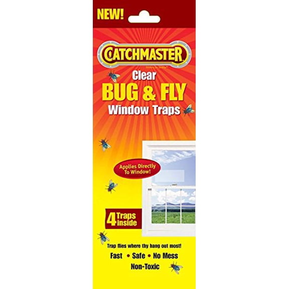 AP & G Inc Catchmaster 904 Clear Fly Window Traps 4 Pack