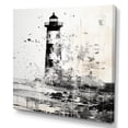 thumbnail image 2 of Designart "Enigmatic Monochrome Beacon" Coastal Wall Art Living Room, 2 of 7