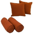 thumbnail image 1 of Double-corded Solid Twill Throw Pillows with Inserts (Set of 4) - Bery Berry, 1 of 1