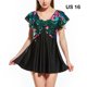 thumbnail image 4 of Minnieouse Trajes De Baño Transpirables Para Mujer - Manténgase Fresco Y Cómodo En El Agua Trajes De Baño Para Mujer Traje De Baño Ligero Vestidos flor roja negra US16, 4 of 6