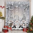 thumbnail image 3 of Grey Christmas Shower Curtain, Gnomes Xmas Snowflake Gifts Winter Waterproof Fabric Shower Curtains with 12 Hooks, Bathroom Curtain Set for Bathroom Accessories Decor, 36 x 72 Inches, 3 of 9