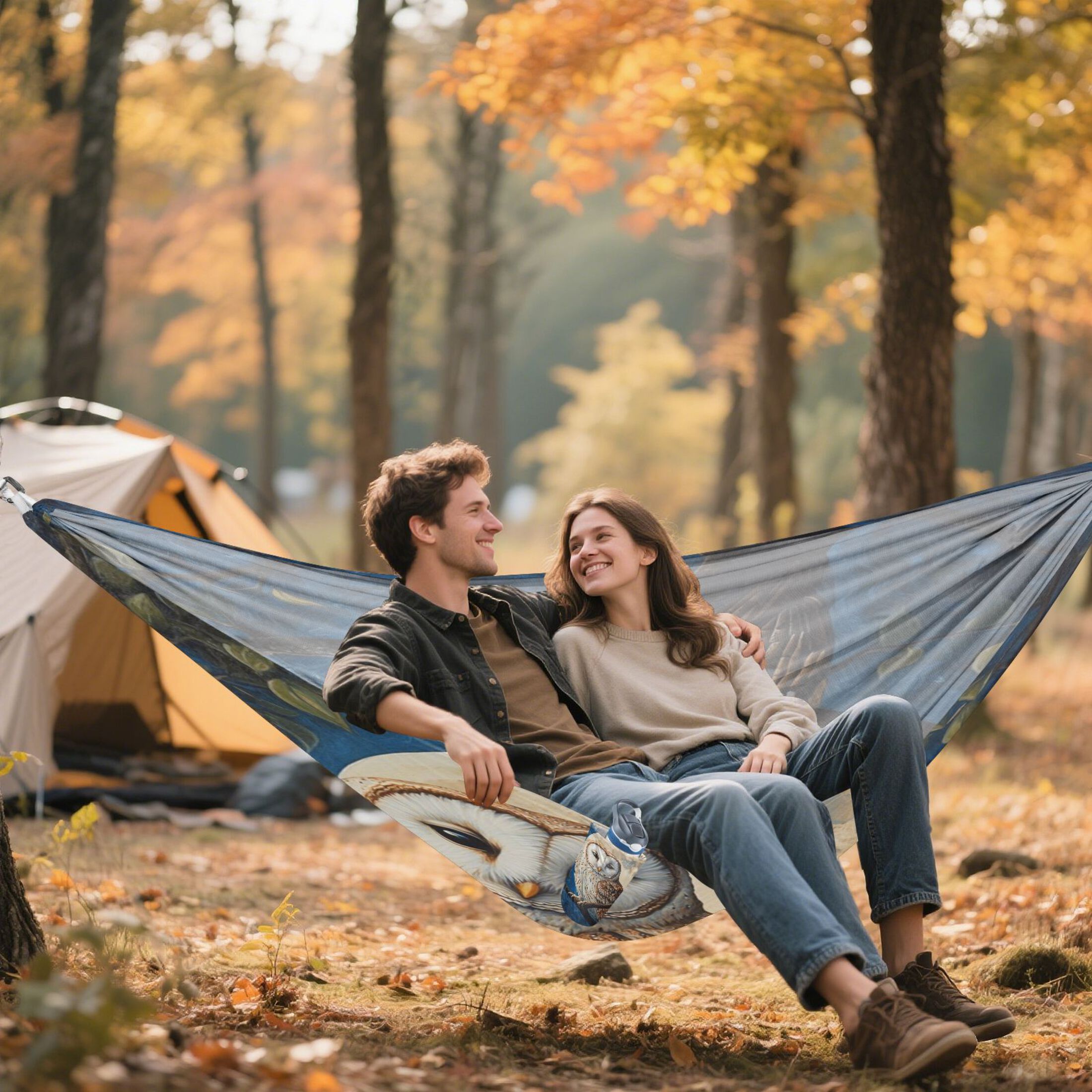 Hammock Camping Hammock Nylon Portable Hammock Travel Camping Hammock Moon Owl