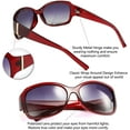 thumbnail image 2 of FEISEDY Classic Oversized Polarized Sunglasses Women Wrap Square Shades B2504, 2 of 6