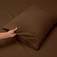 thumbnail image 3 of Hearth & Harbor Extra Deep Pocket Bed Sheet Set, Fits Mattress up to 21 inces Depth, Breathable, Super Soft, Extra Set of Pillowcases Included. Queen, Brown, 3 of 8