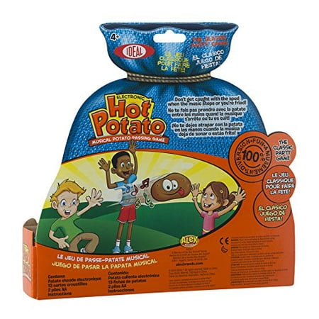 Ideal Hot Potato Electronic Musical Passing Kids Party Game, Dont Get Caught With the Spud When the Music Stops! Ages 4+, 2-6 Players