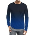 thumbnail image 1 of WEAIXIMIUNG Noël Homme Automne Hiver Décontracté Brossé Col Rond Manches Longues Chemise de Base Haut Blouse, 1 of 4
