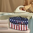 thumbnail image 2 of HELLHERO American Flag Design Iron Case Storage (11.8x6.69x5.5 In) Zipper Closure Lightweight Travel Bag, Bag Only, 2 of 6
