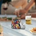 thumbnail image 5 of Yayeee Ashtray with Lid for Cigarette Smokeless Stainless Steel Home Ash Holder, Large Colorful Flowers Pattern, 5 of 7