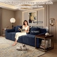 thumbnail image 4 of 71" Corduroy Cloud Loveseat Sofa for Small Spaces, Memory Foam Boneless Couch in a Box, Compressed Small Loveseat for Living Room Bedroom Apartment, No Assembly Required, 4 of 8