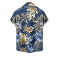 thumbnail image 5 of Retro Hawaiian Shirts for Men Short Sleeve Casual Button Down Shirt Tropical Summer Beach Vacation Shirt Cruise Clothes, 5 of 6