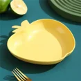 thumbnail image 1 of Wheat Platycodon Creative Cute Tableware serving tray Apple Plate Plastic Baby Snack Plates Vegetable Fruit Dish For Kitchen yellow, 1 of 6