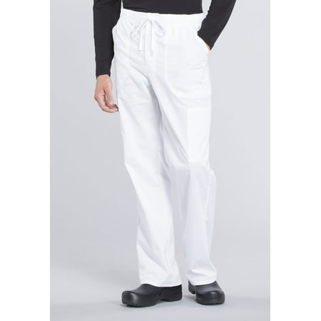 

Cherokee Workwear Professionals Men Scrubs Pant Tapered Leg Drawstring Cargo WW190