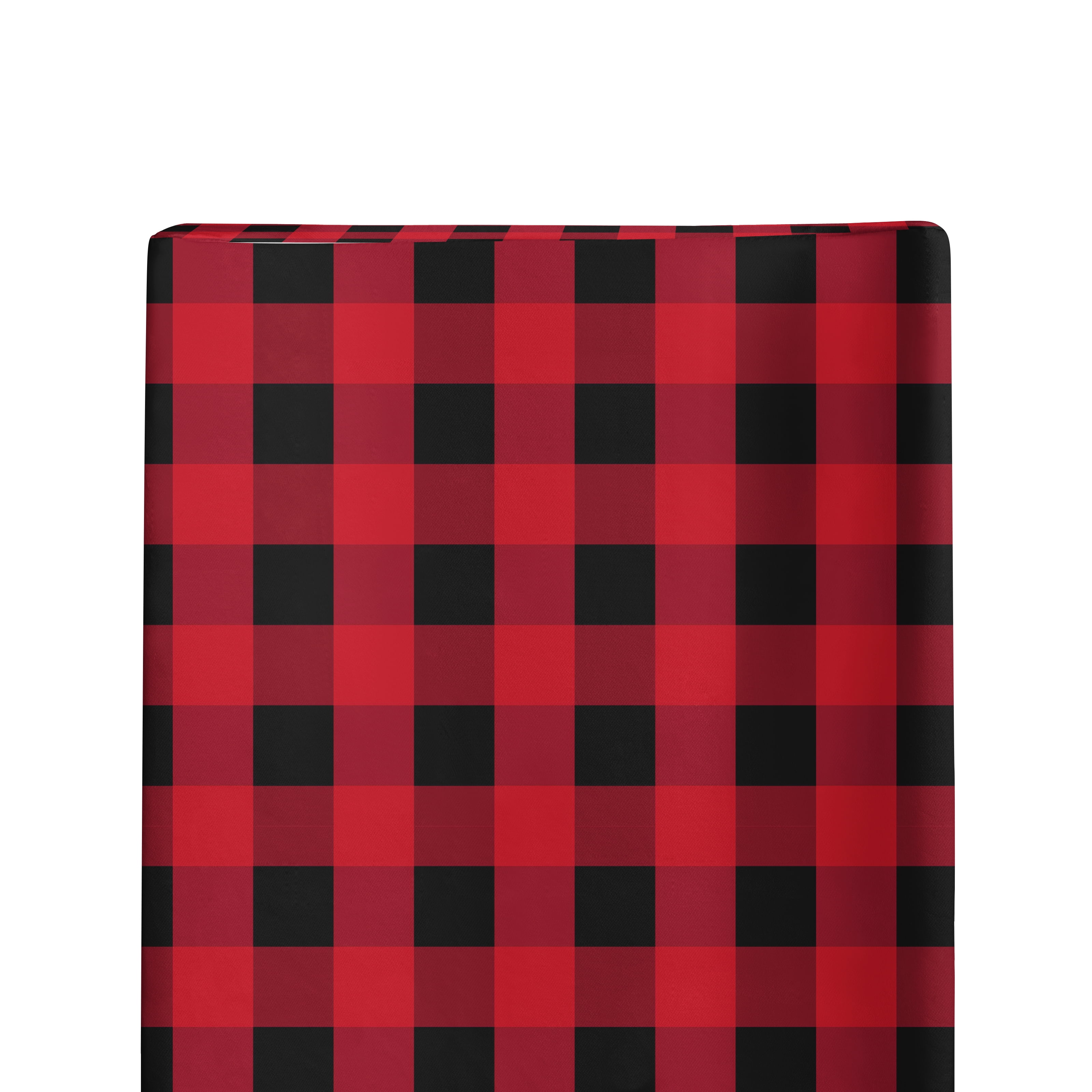 Red Plaid Changing Pad Cover