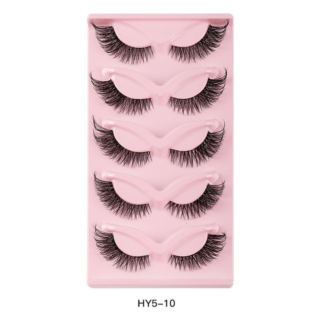 Fiudx Pestañas Postizas de Visón Sintético de Aspecto Natural, Diseño Ligero y Cómodo, Realce Espectacular de Ojos, Maquillaje para Fiestas, Celebraciones En Festivales, Opción Vegana y Libre de Crue