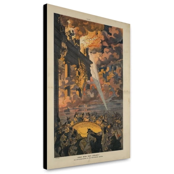 Canvas Print: Away With That Life-Net!, 1911