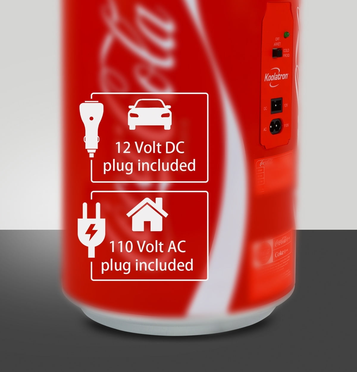 Coca Cola 8 Cans Ac Dc Electric Mini Cooler Mini Fridge Red Walmart Com Walmart Com