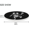 thumbnail image 4 of GZHJMY Halloween Skeleton Round Coasters for Drinks,Absorbent Heat Resistant Coaster for Tabletop Protection,Suitable for Kinds of Cups, Wooden Table, Home Decor 1pcs, 4 of 6