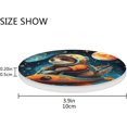 thumbnail image 4 of Space Sloth Astronaut Coasters Absorbent Moisture Non-Slip Drink Coaster Ceramic Stone with Cork Base Desktop Protection Prevent Furniture Damage 2PCS Home Decor, 4 of 6