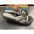 thumbnail image 3 of New Skechers Rumblers Tangled Wedge Sandals Slip On Shoes 38100, 3 of 12