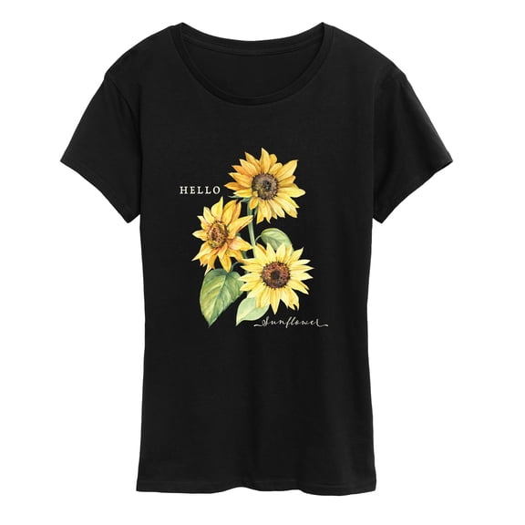 Instant Message - Hello Sunflower Short Sleeve Graphic T-Shirt