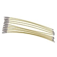 thumbnail image 3 of S SERENABLE 10Pcs Stainless Steel Wire Keychain Cable Clasp Key Ring Luggage Tags Loops - yellow, 3 of 9