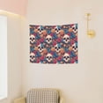 thumbnail image 3 of Picia colorful Skull rose Pattern Tapestry-Tapestries for Bedroom Living Room Dorm(29x37"), 3 of 8
