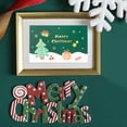 thumbnail image 1 of Tarjetas de Celebración Navideñas con Papel de Aluminio Xihbxyly Liquidación de Verano con Muñeco de Estampado y Árbol de Navidad, 1 of 6