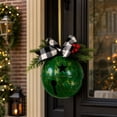 thumbnail image 5 of Green Metal Christmas Jingle Bells 8 Inch Large Jingle Bells Decoration For Tree Door Wreath Holiday Ornament Indoor, 5 of 6