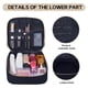 thumbnail image 4 of Estuche de maquillaje portátil de doble capa TANPADUAJI, negro, 4 of 7