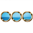 thumbnail image 2 of VWAQ Wall Decal Stickers - Ocean Portholes Decals - Submarine Window VWAQ-SPW1 (14" Diameter, Bronze), 2 of 2