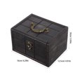 thumbnail image 2 of UPOUART Desktop Jewelry Storage Box Black Wooden Privacy Protection For Home Decor 1Set, 2 of 8