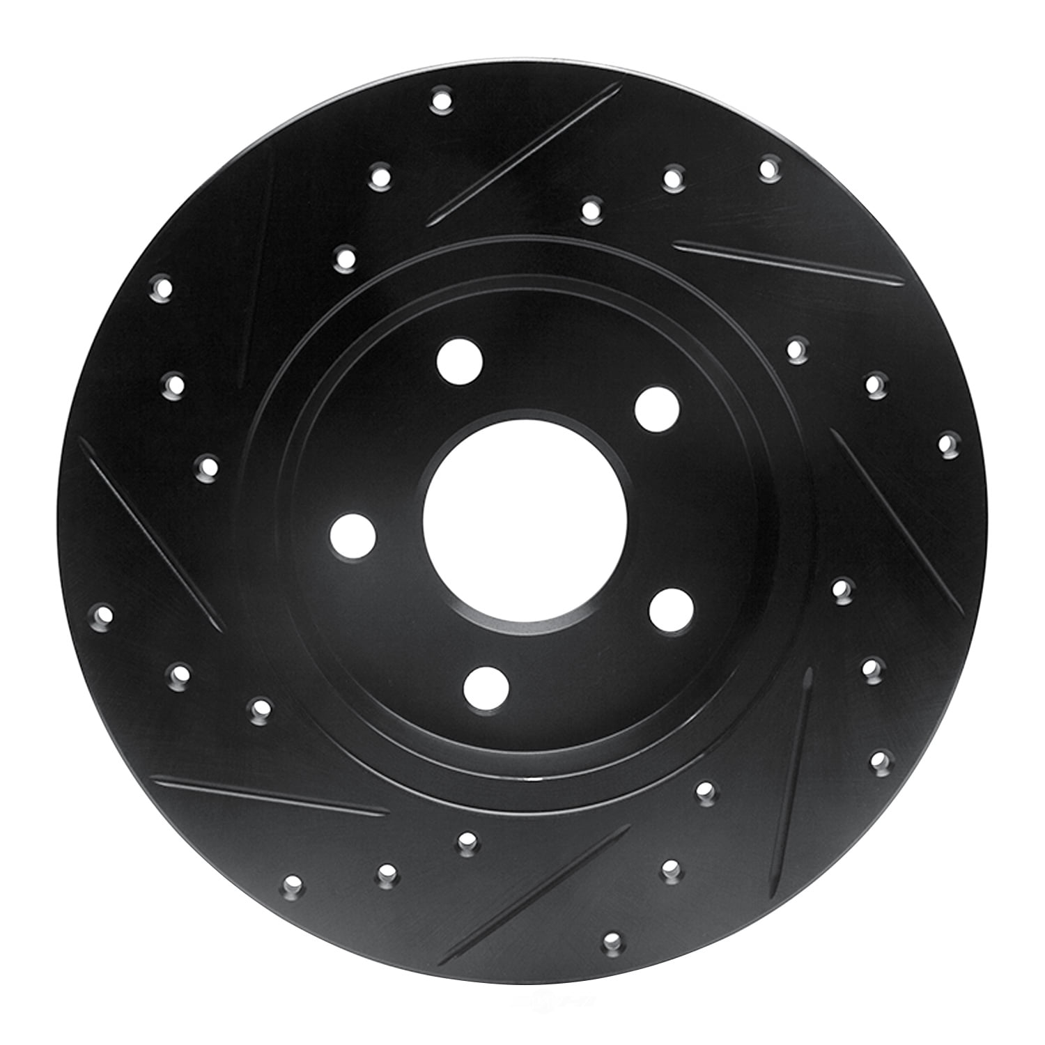 Dynamic Friction Company 633-20013R DFC Brake Rotor - Drilled And Slotted - Black